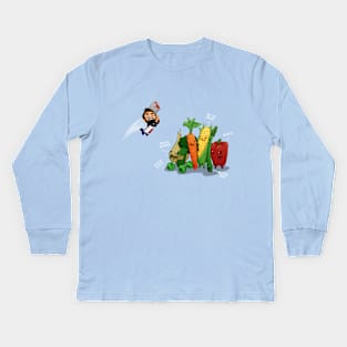 Think of the Nutrients! Kids Long Sleeve T-Shirt